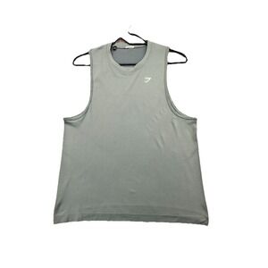 Gymshark Sage Green Sleeveless Athletic Tank Top Women's Medium